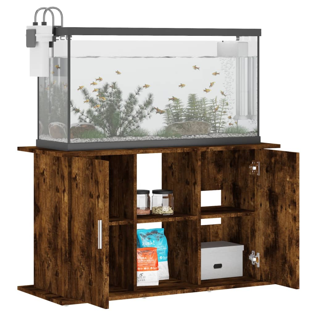 Aquariumstandaard 101x41x58 cm bewerkt hout gerookt eikenkleur Aquariummeubels | Creëer jouw Trendy Thuis | Gratis bezorgd & Retour | Trendy.nl