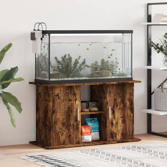 Aquariumstandaard 101x41x58 cm bewerkt hout gerookt eikenkleur Aquariummeubels | Creëer jouw Trendy Thuis | Gratis bezorgd & Retour | Trendy.nl