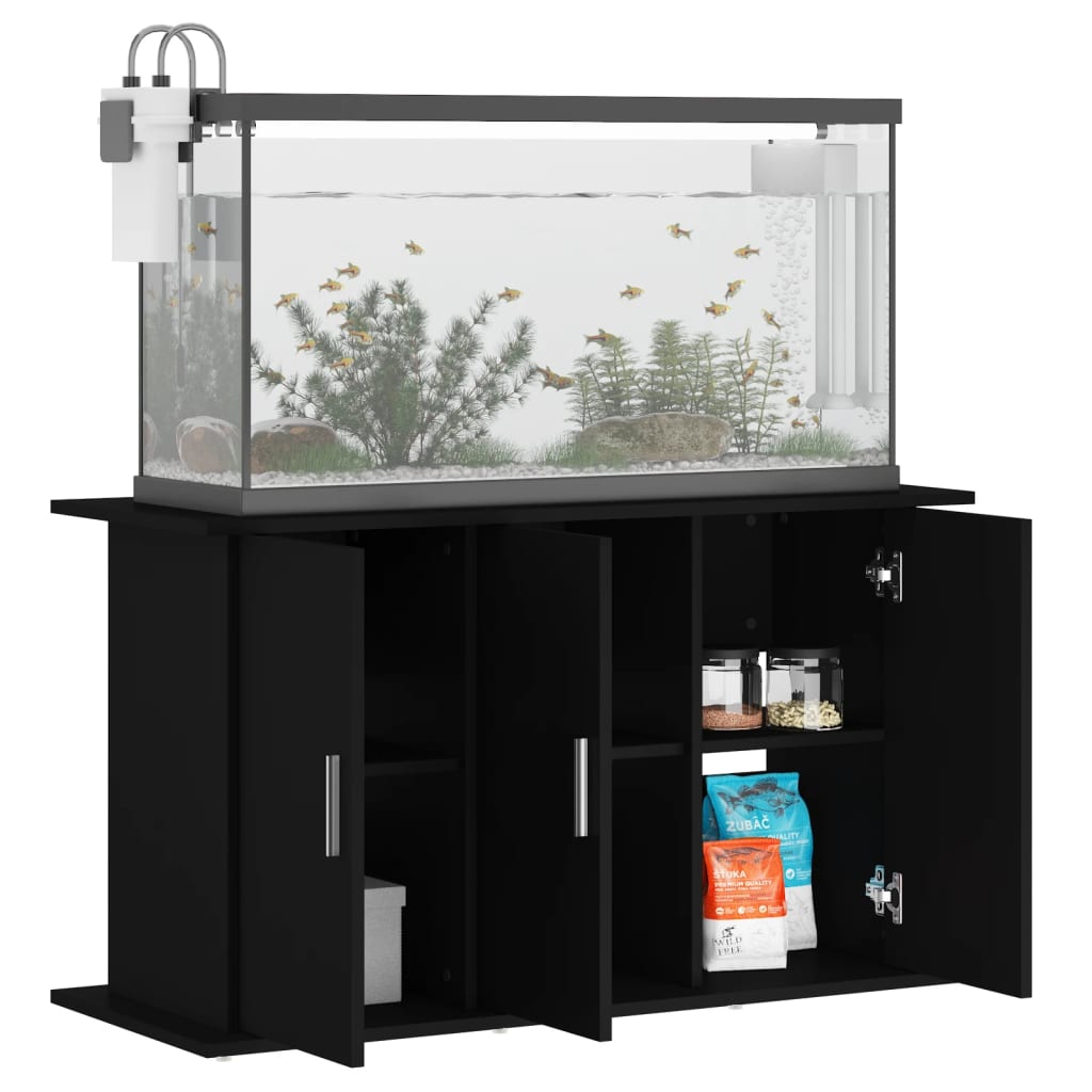 Aquariumstandaard 101x41x58 cm bewerkt hout zwart Aquariummeubels | Creëer jouw Trendy Thuis | Gratis bezorgd & Retour | Trendy.nl