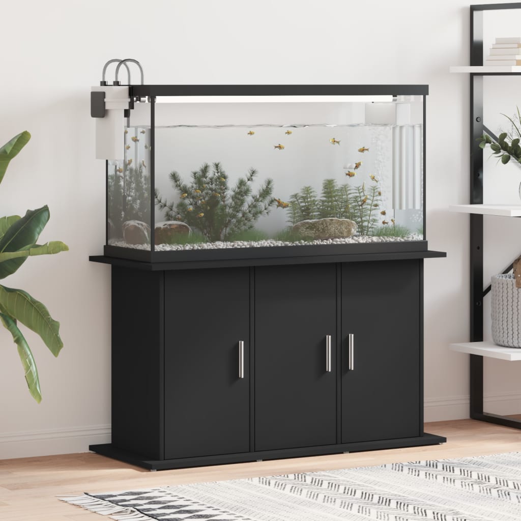 Aquariumstandaard 101x41x58 cm bewerkt hout zwart Aquariummeubels | Creëer jouw Trendy Thuis | Gratis bezorgd & Retour | Trendy.nl