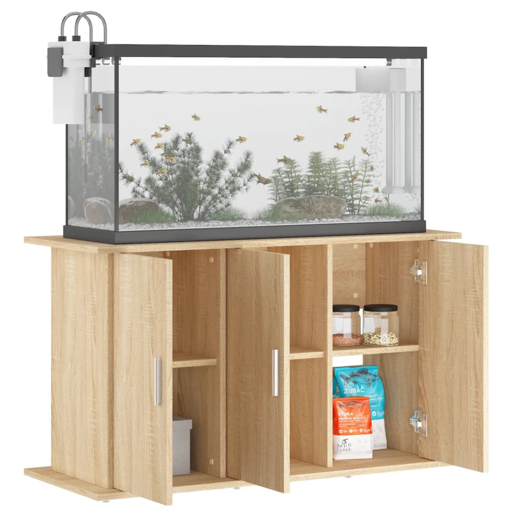 Aquariumstandaard 101x41x58 cm bewerkt hout sonoma eikenkleurig Aquariummeubels | Creëer jouw Trendy Thuis | Gratis bezorgd & Retour | Trendy.nl