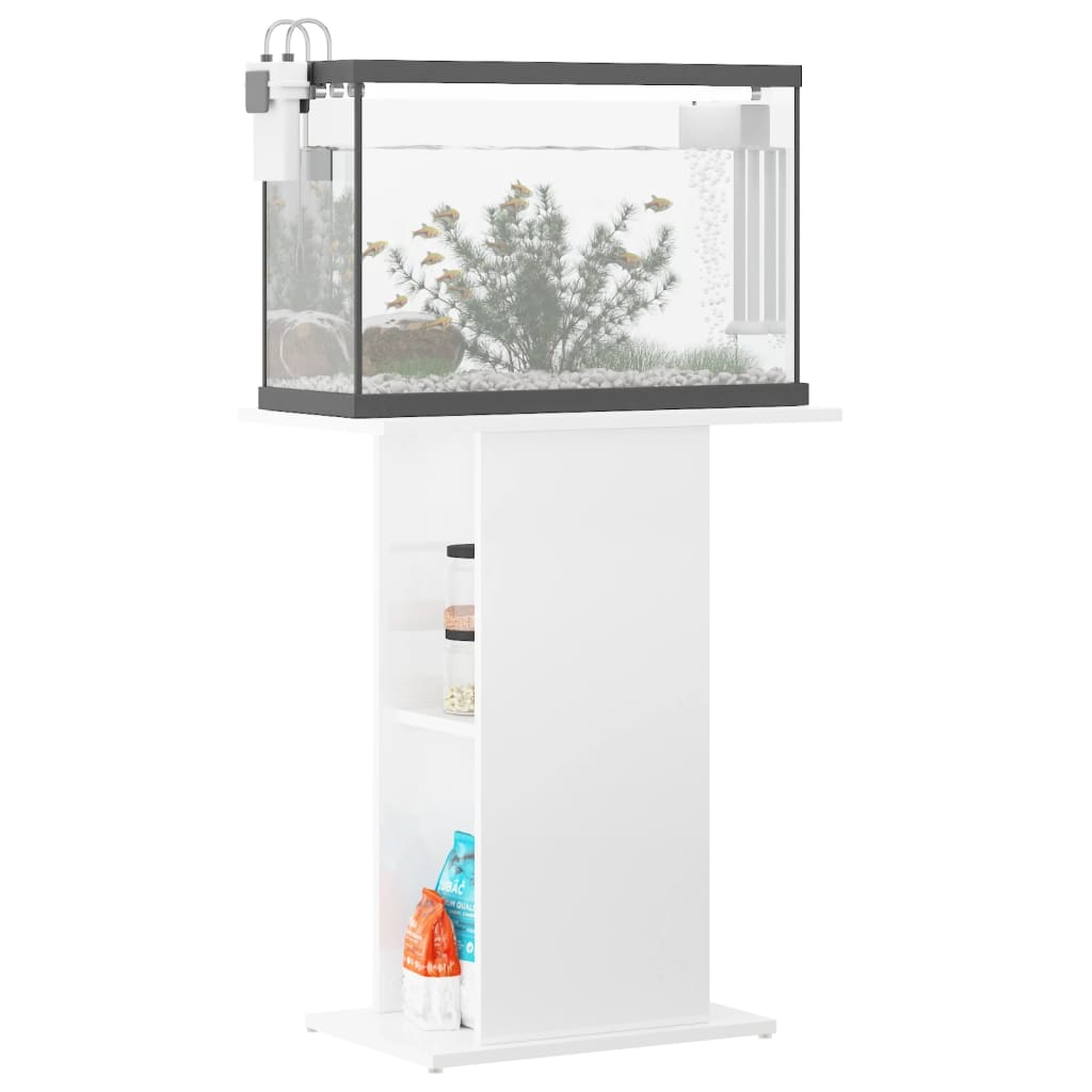 Aquariumstandaard 60,5x36x72,5 cm bewerkt hout hoogglans wit Aquariummeubels | Creëer jouw Trendy Thuis | Gratis bezorgd & Retour | Trendy.nl