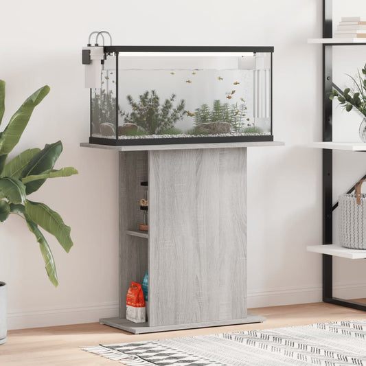 Aquariumstandaard 75x36x72,5 cm bewerkt hout grijs sonoma Aquariummeubels | Creëer jouw Trendy Thuis | Gratis bezorgd & Retour | Trendy.nl