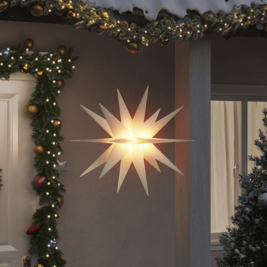 Kerstlamp met LED inklapbaar 100 cm wit Kerstverlichting | Creëer jouw Trendy Thuis | Gratis bezorgd & Retour | Trendy.nl