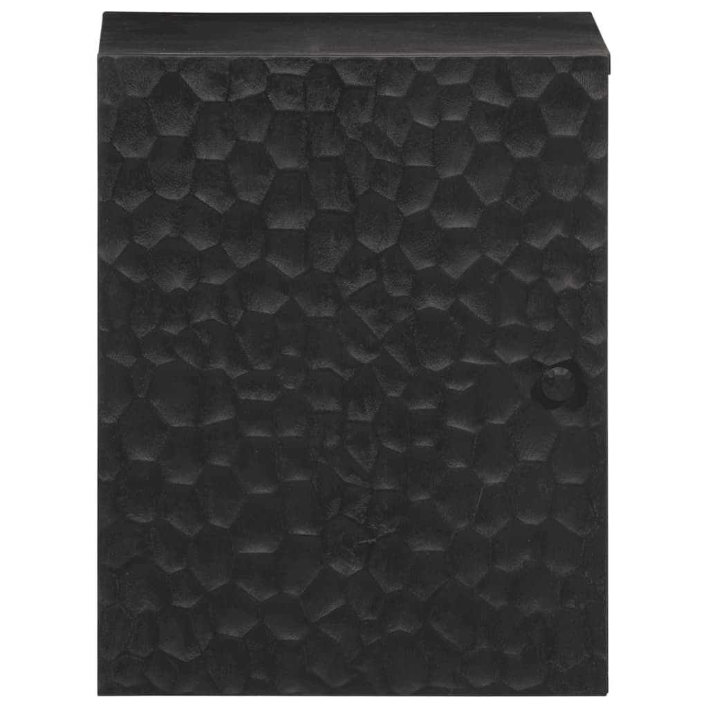 Badkamerwandkast 38x33x48 cm massief mangohout zwart Badkamerkaptafels | Creëer jouw Trendy Thuis | Gratis bezorgd & Retour | Trendy.nl