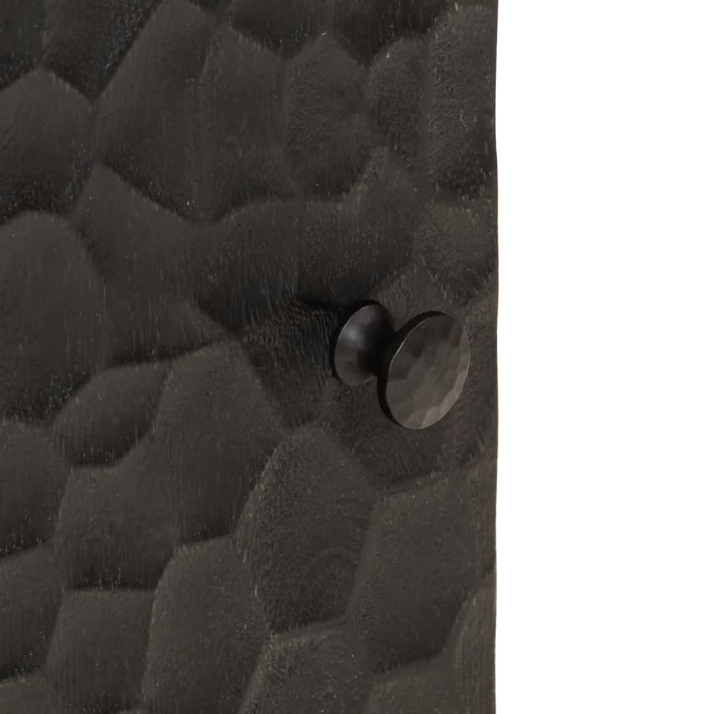 Badkamerwandkast 38x33x48 cm massief mangohout zwart Badkamerkaptafels | Creëer jouw Trendy Thuis | Gratis bezorgd & Retour | Trendy.nl