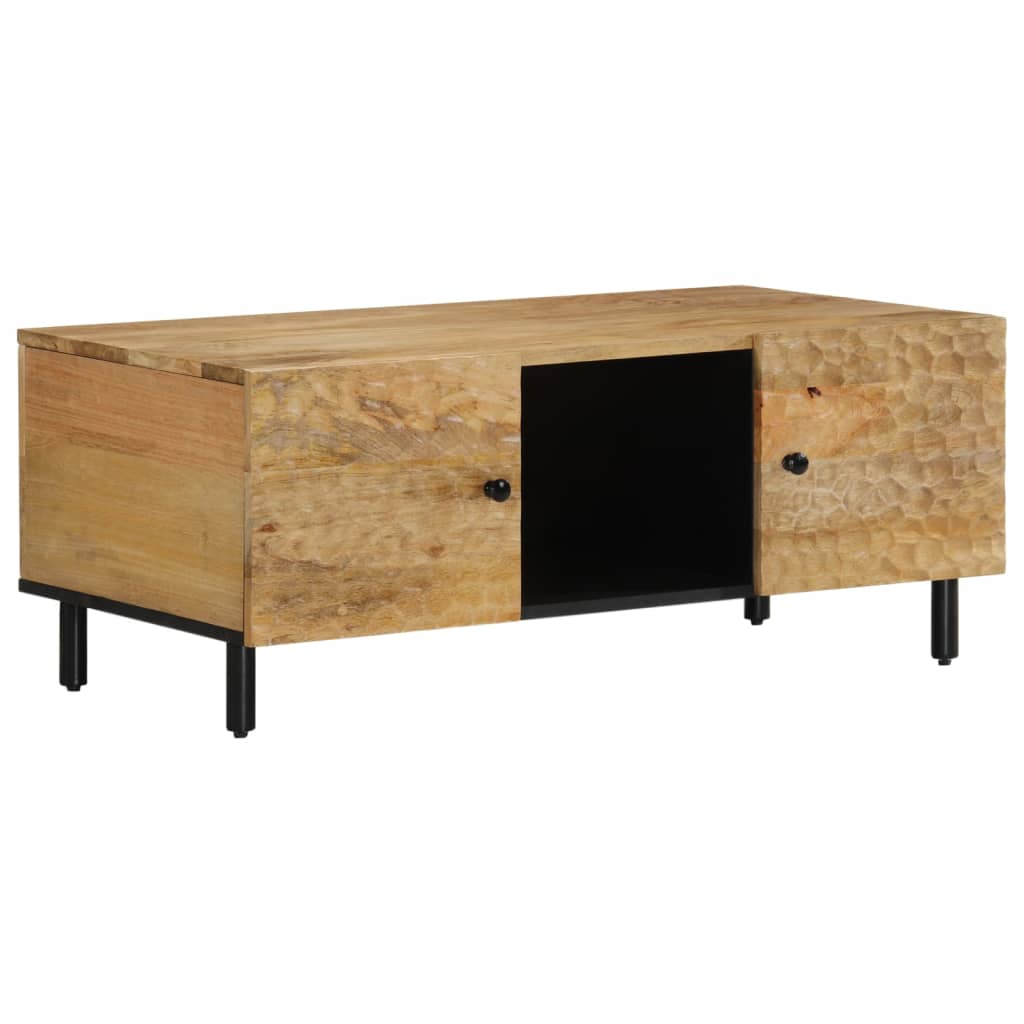 Salontafel 100x54x40 cm massief mangohout Salontafels | Creëer jouw Trendy Thuis | Gratis bezorgd & Retour | Trendy.nl