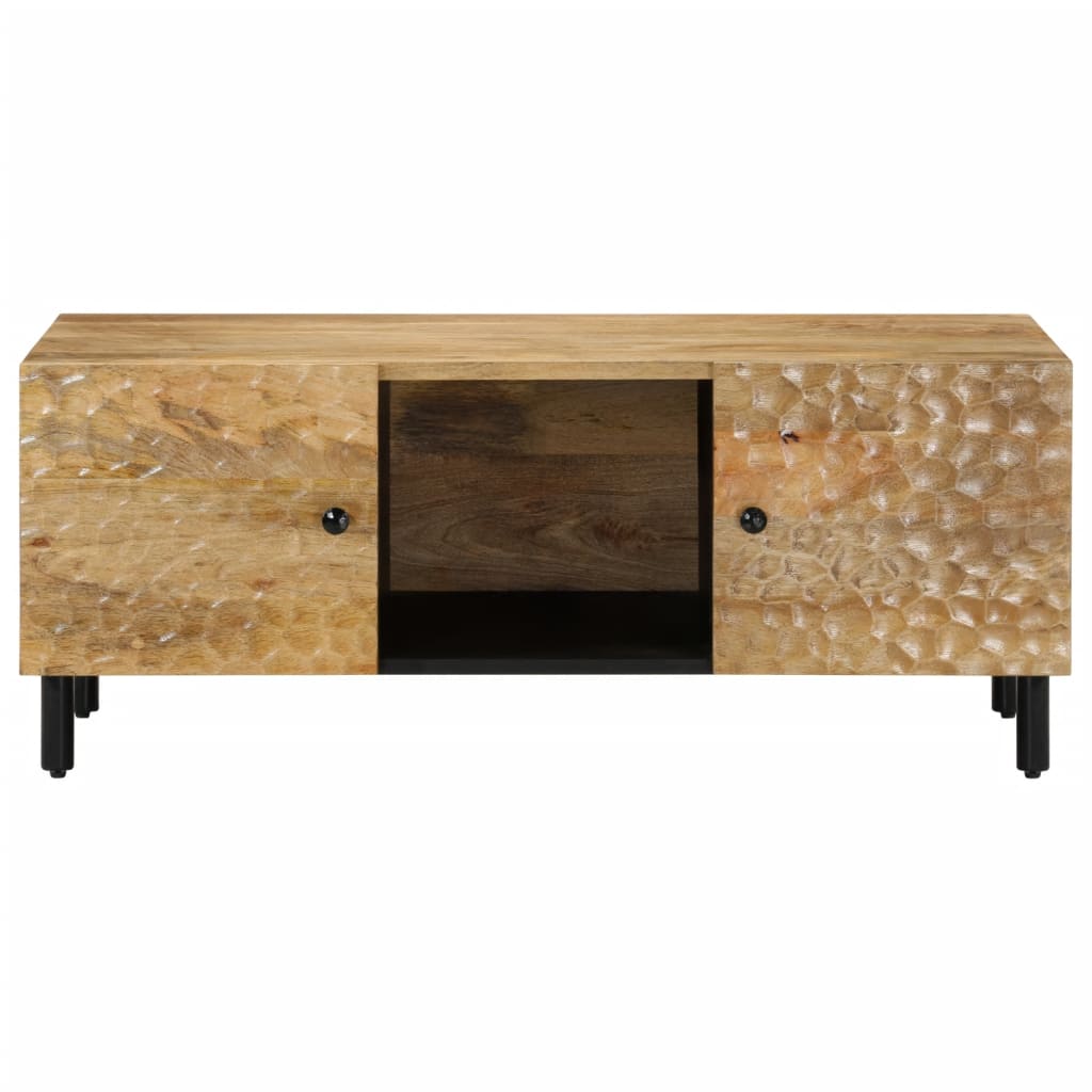 Salontafel 100x54x40 cm massief mangohout Salontafels | Creëer jouw Trendy Thuis | Gratis bezorgd & Retour | Trendy.nl