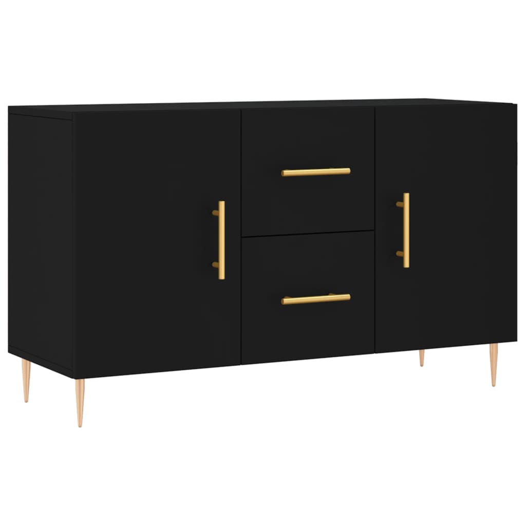 Dressoir 100x36x60 cm bewerkt hout zwart Dressoirs & buffetkasten | Creëer jouw Trendy Thuis | Gratis bezorgd & Retour | Trendy.nl