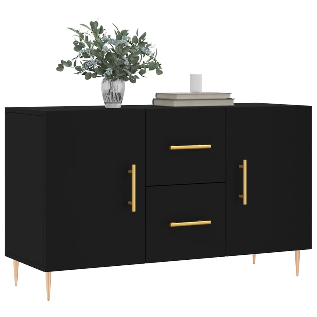 Dressoir 100x36x60 cm bewerkt hout zwart Dressoirs & buffetkasten | Creëer jouw Trendy Thuis | Gratis bezorgd & Retour | Trendy.nl