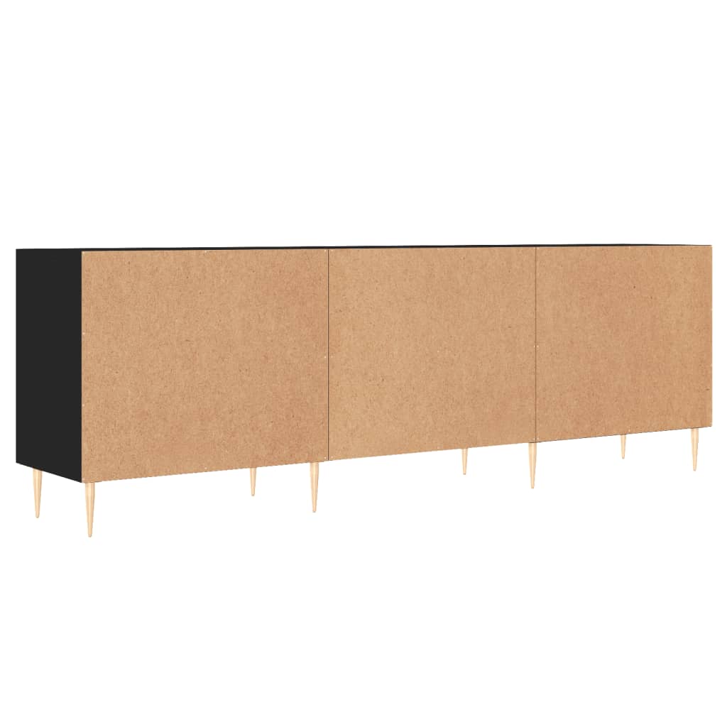 Tv-meubel 150x30x50 cm bewerkt hout zwart Tv-meubels | Creëer jouw Trendy Thuis | Gratis bezorgd & Retour | Trendy.nl