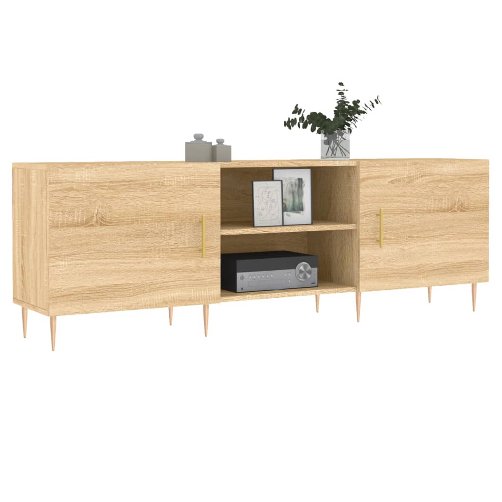 Tv-meubel 150x30x50 cm bewerkt hout sonoma eikenkleurig Tv-meubels | Creëer jouw Trendy Thuis | Gratis bezorgd & Retour | Trendy.nl