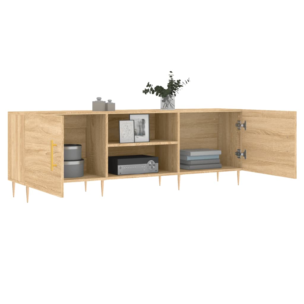 Tv-meubel 150x30x50 cm bewerkt hout sonoma eikenkleurig Tv-meubels | Creëer jouw Trendy Thuis | Gratis bezorgd & Retour | Trendy.nl