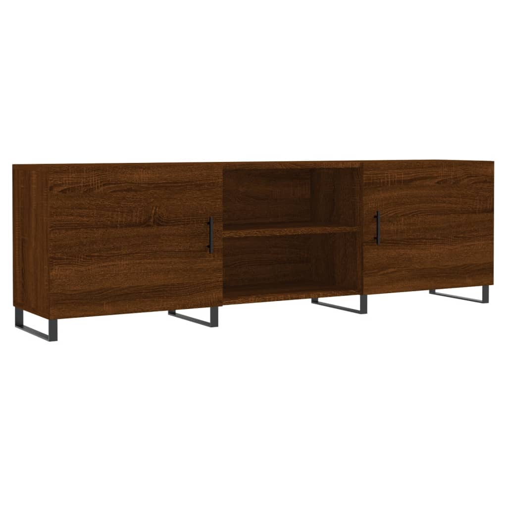 Tv-meubel 150x30x50 cm bewerkt hout bruin eikenkleur Tv-meubels | Creëer jouw Trendy Thuis | Gratis bezorgd & Retour | Trendy.nl