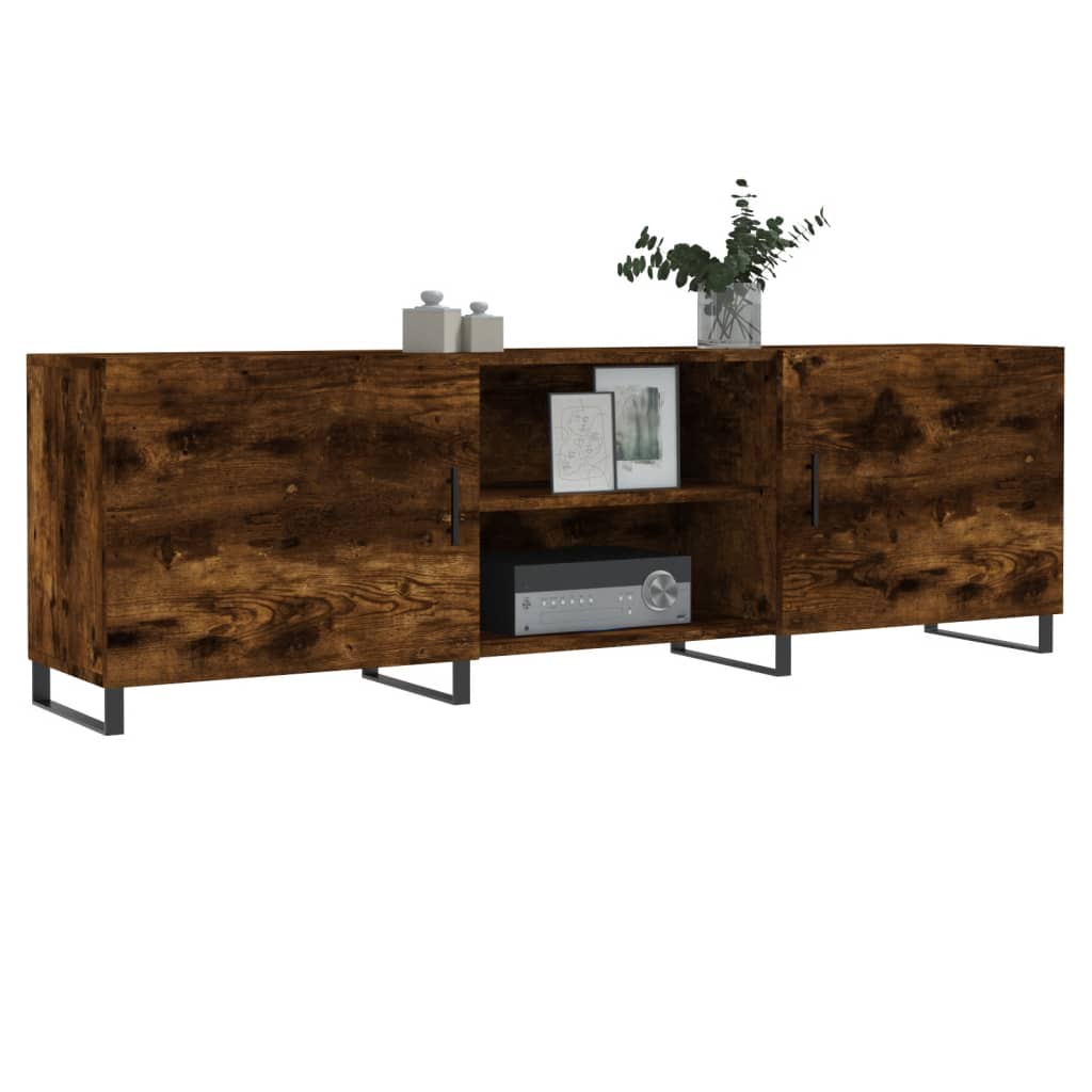 Tv-meubel 150x30x50 cm bewerkt hout bruin eikenkleur Tv-meubels | Creëer jouw Trendy Thuis | Gratis bezorgd & Retour | Trendy.nl