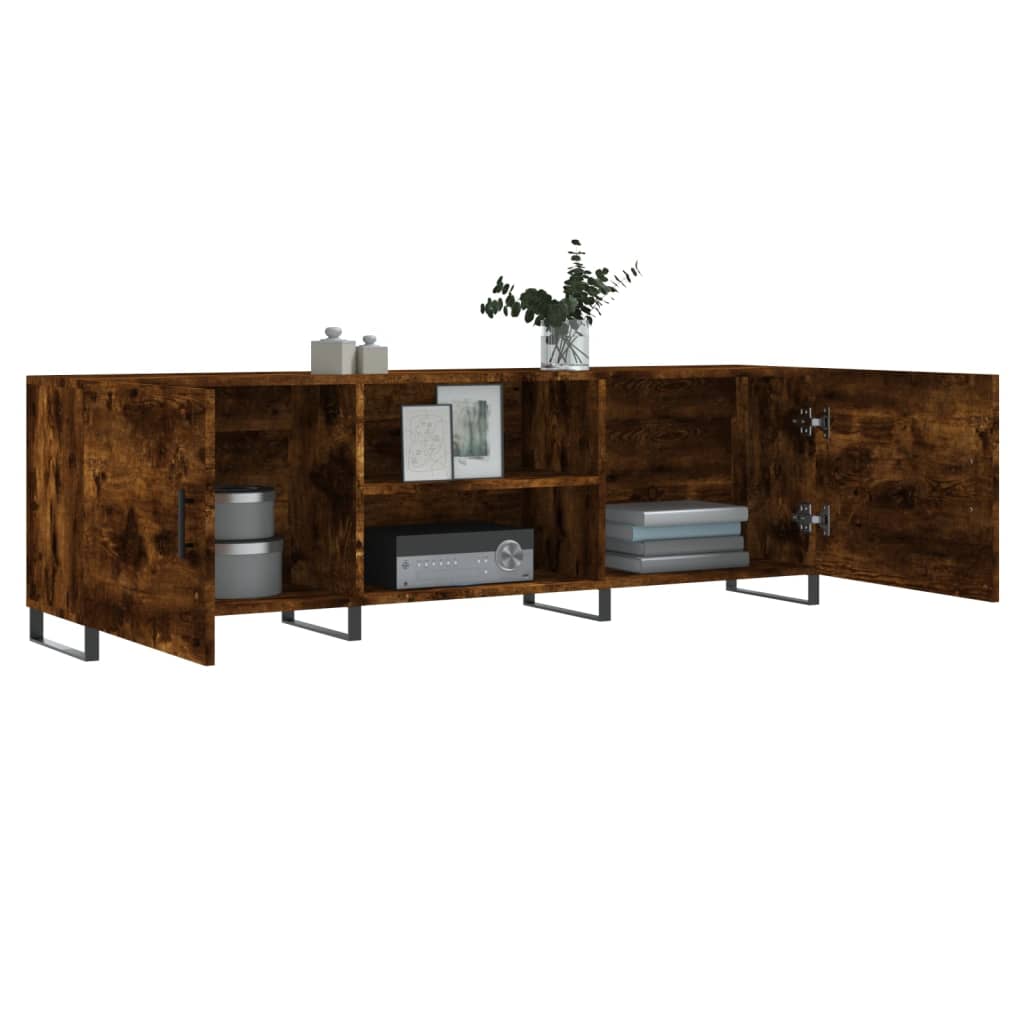 Tv-meubel 150x30x50 cm bewerkt hout bruin eikenkleur Tv-meubels | Creëer jouw Trendy Thuis | Gratis bezorgd & Retour | Trendy.nl