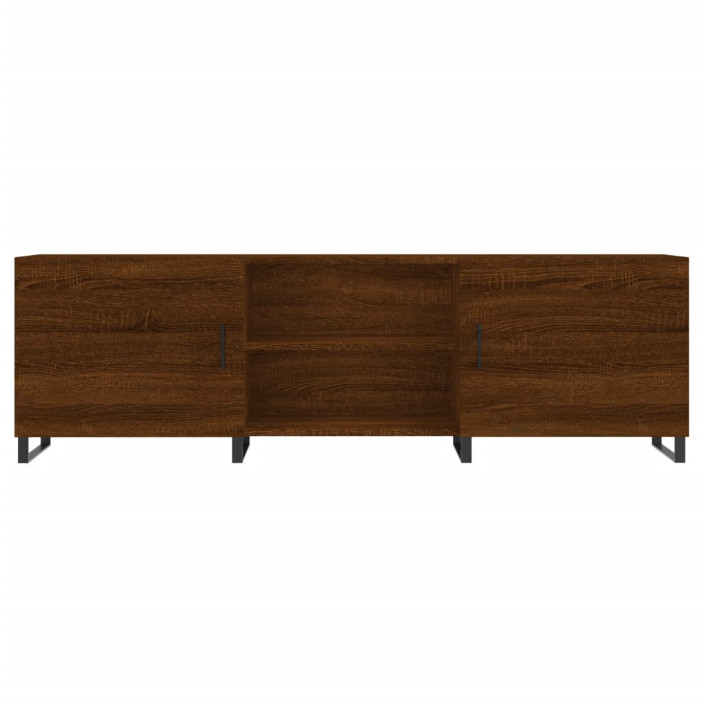 Tv-meubel 150x30x50 cm bewerkt hout bruin eikenkleur Tv-meubels | Creëer jouw Trendy Thuis | Gratis bezorgd & Retour | Trendy.nl