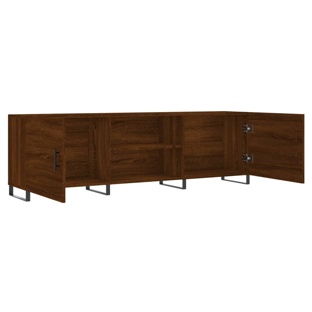 Tv-meubel 150x30x50 cm bewerkt hout bruin eikenkleur Tv-meubels | Creëer jouw Trendy Thuis | Gratis bezorgd & Retour | Trendy.nl