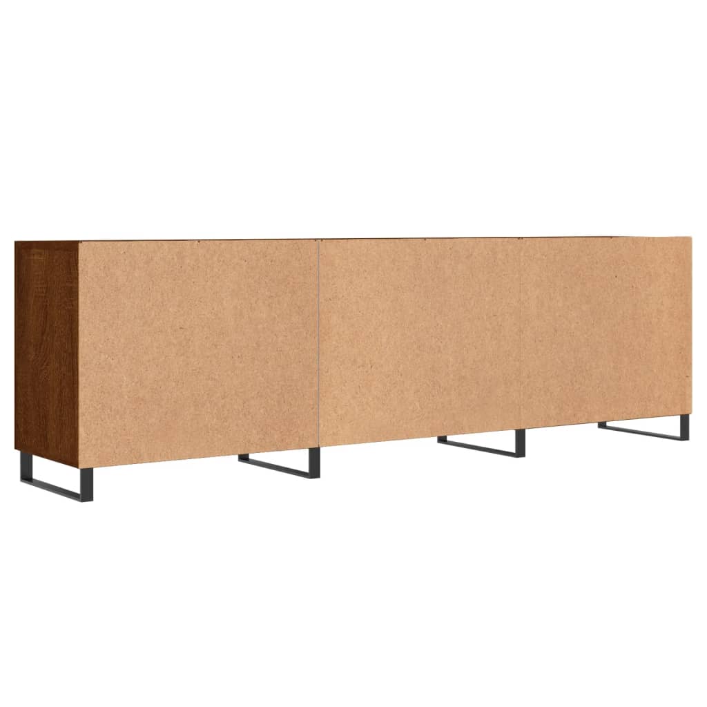 Tv-meubel 150x30x50 cm bewerkt hout bruin eikenkleur Tv-meubels | Creëer jouw Trendy Thuis | Gratis bezorgd & Retour | Trendy.nl