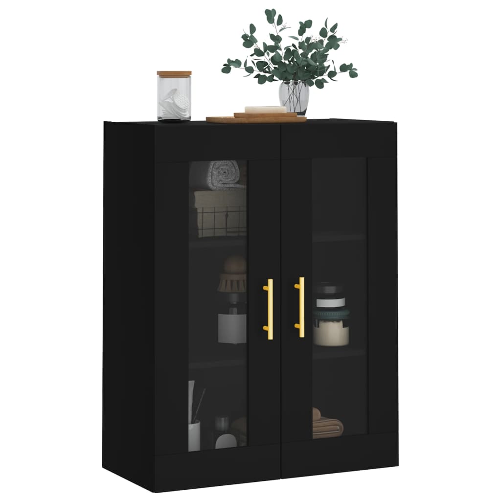 Wandkast 69,5x34x90 cm zwart Dressoirs & buffetkasten | Creëer jouw Trendy Thuis | Gratis bezorgd & Retour | Trendy.nl