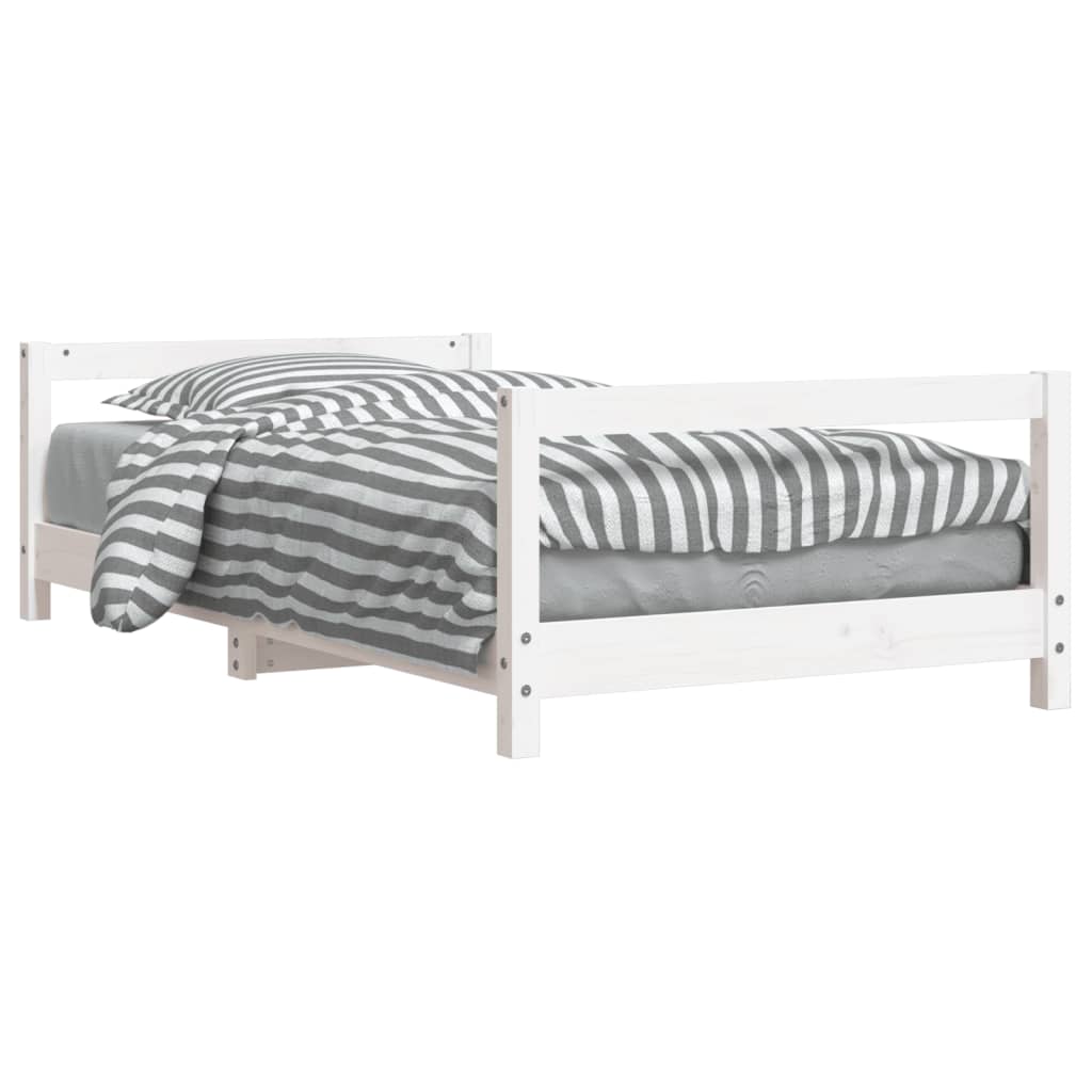 Kinderbedframe 80x160 cm massief grenenhout wit Peuter- & kinderbedden | Creëer jouw Trendy Thuis | Gratis bezorgd & Retour | Trendy.nl