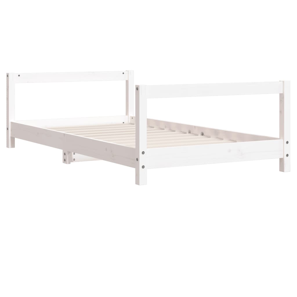 Kinderbedframe 80x160 cm massief grenenhout wit Peuter- & kinderbedden | Creëer jouw Trendy Thuis | Gratis bezorgd & Retour | Trendy.nl