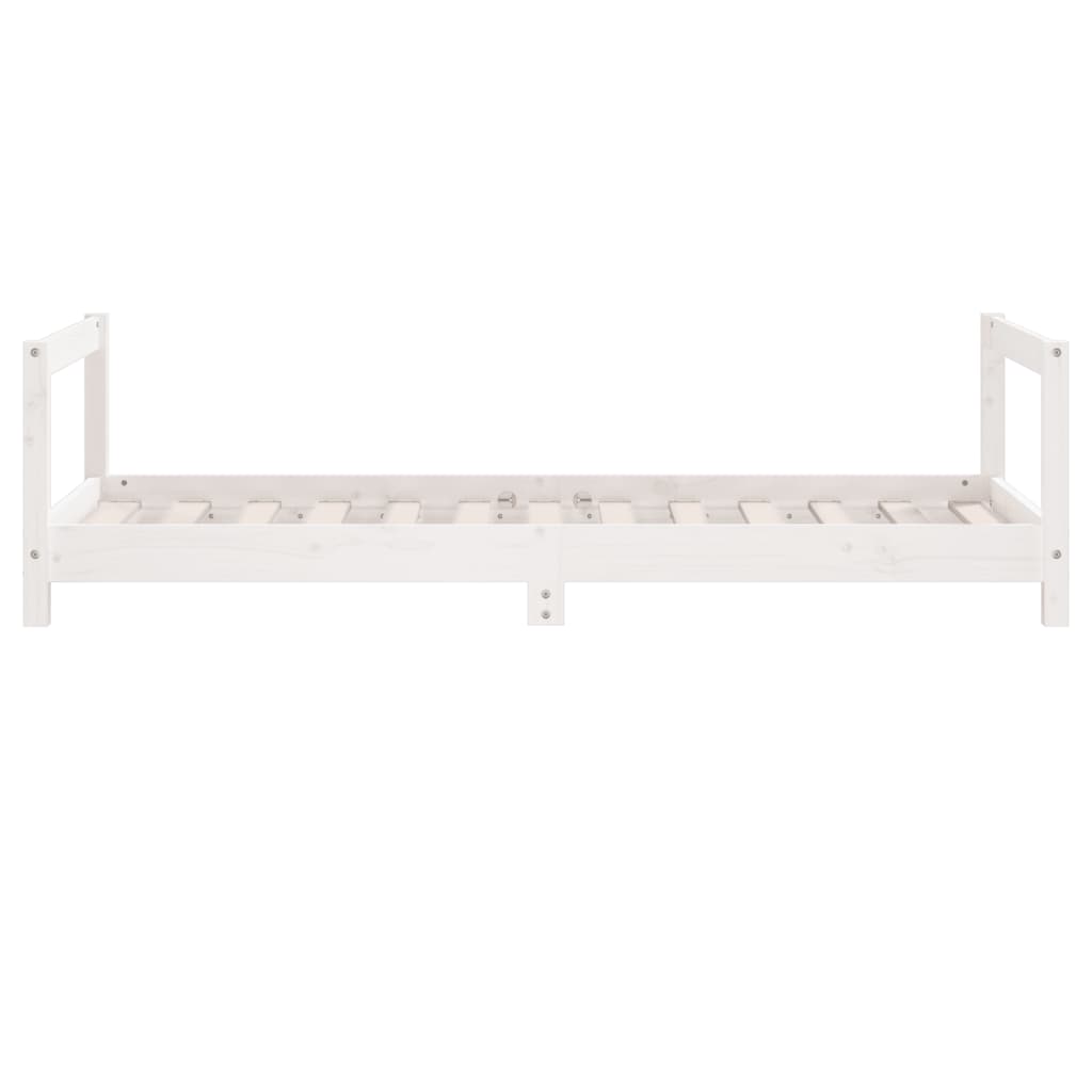 Kinderbedframe 80x160 cm massief grenenhout wit Peuter- & kinderbedden | Creëer jouw Trendy Thuis | Gratis bezorgd & Retour | Trendy.nl