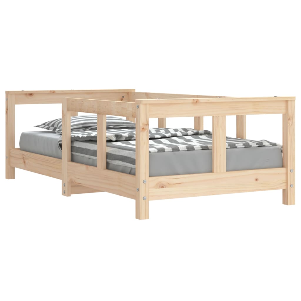 Kinderbedframe 70x140 cm massief grenenhout Peuter- & kinderbedden | Creëer jouw Trendy Thuis | Gratis bezorgd & Retour | Trendy.nl