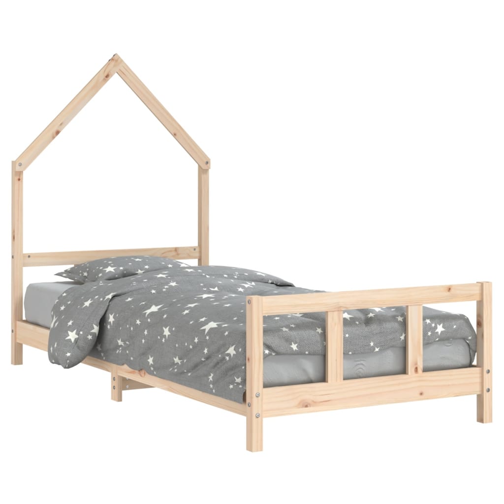 Kinderbedframe 90x190 cm massief grenenhout Peuter- & kinderbedden | Creëer jouw Trendy Thuis | Gratis bezorgd & Retour | Trendy.nl