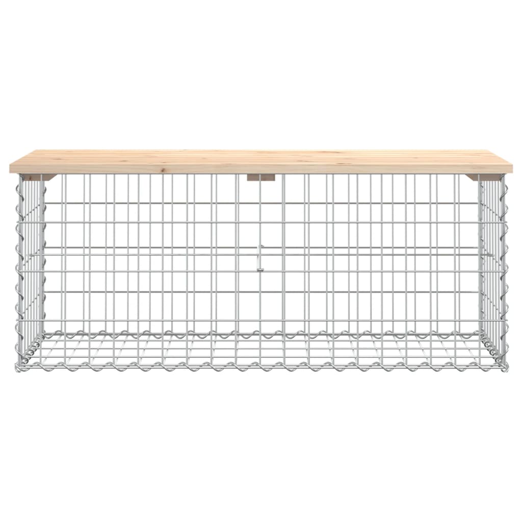 Tuinbank Schanskorfontwerp 103x44x42 cm massief grenenhout