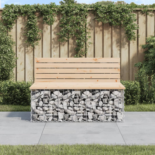 Tuinbank schanskorfontwerp 103x70x65 cm massief grenenhout