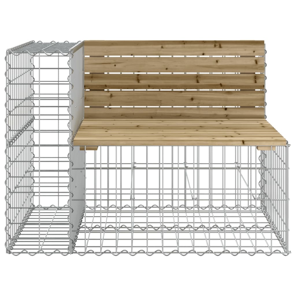 Tuinbank schanskorfontwerp 287x71x65,5 cm geïmpregneerd hout