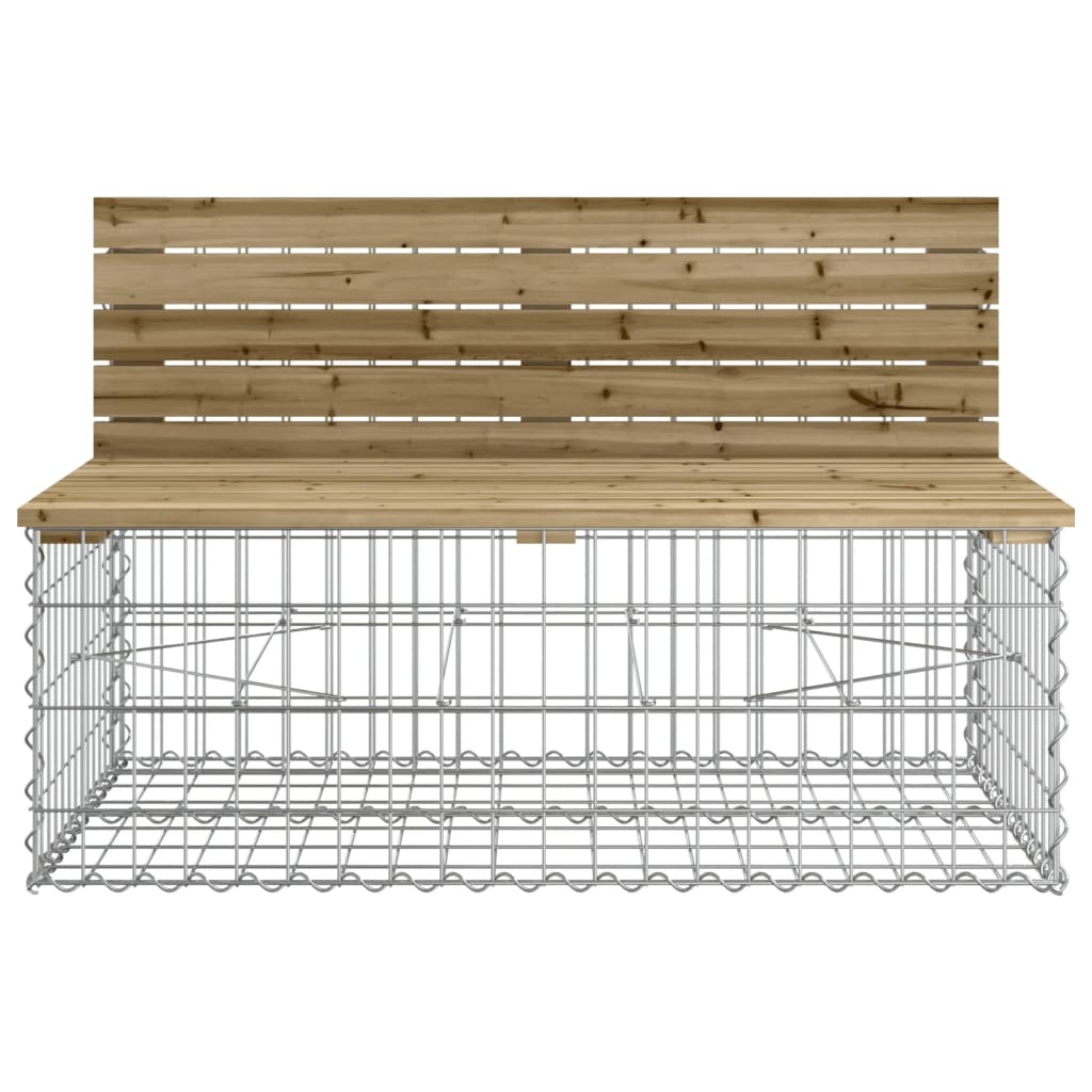 Tuinbank schanskorfontwerp 347x71x65,5 cm geïmpregneerd hout