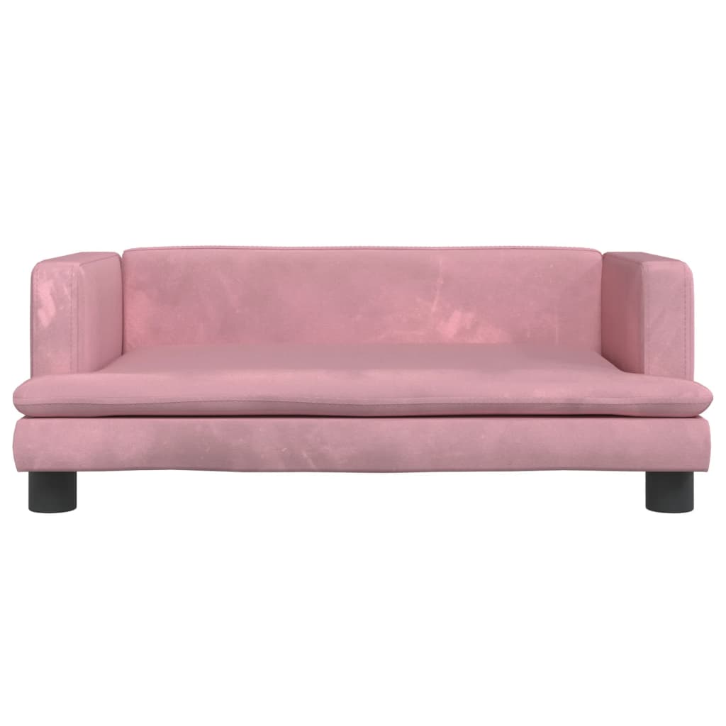 Kinderbank 80x45x30 cm fluweel roze Meubelen voor baby's & peuters | Creëer jouw Trendy Thuis | Gratis bezorgd & Retour | Trendy.nl