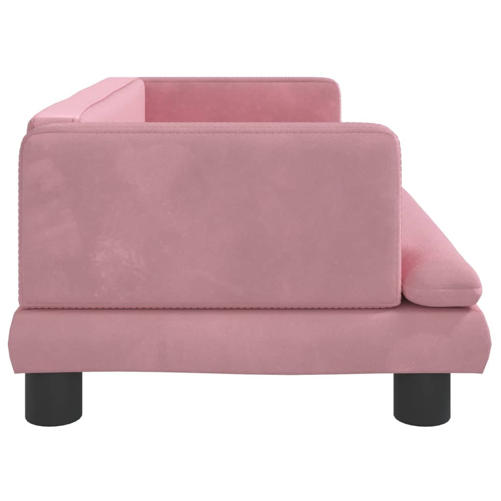 Kinderbank 80x45x30 cm fluweel roze Meubelen voor baby's & peuters | Creëer jouw Trendy Thuis | Gratis bezorgd & Retour | Trendy.nl