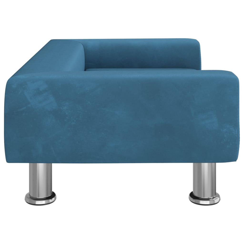 Kinderbank 70x45x26,5 cm fluweel blauw Meubelen voor baby's & peuters | Creëer jouw Trendy Thuis | Gratis bezorgd & Retour | Trendy.nl