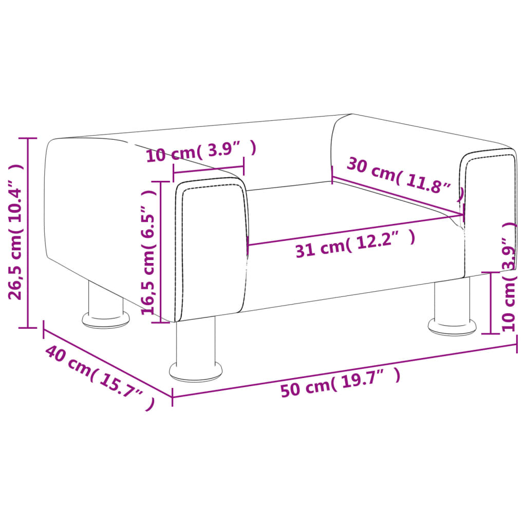 Kinderbank 50x40x26,5 cm fluweel roze Meubelen voor baby's & peuters | Creëer jouw Trendy Thuis | Gratis bezorgd & Retour | Trendy.nl