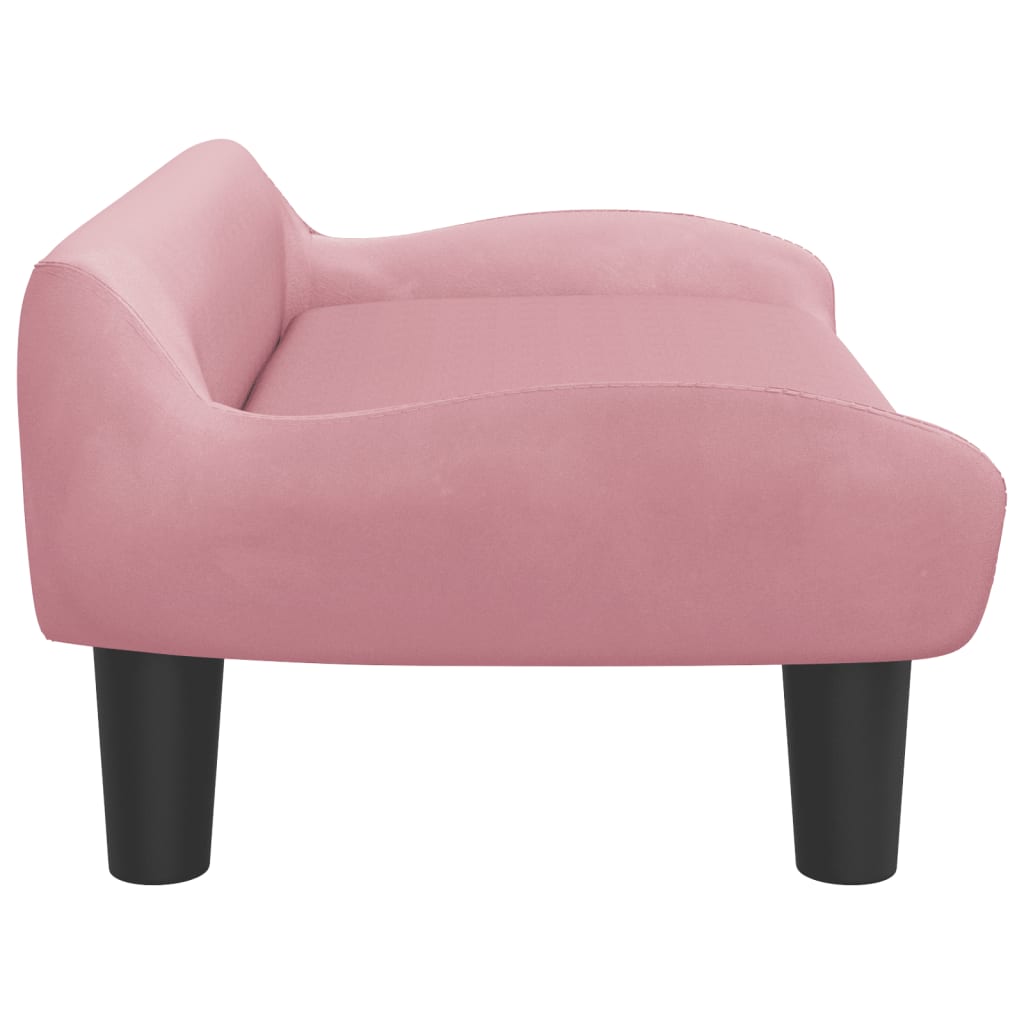 Kinderbank 70x40x24 cm fluweel roze Meubelen voor baby's & peuters | Creëer jouw Trendy Thuis | Gratis bezorgd & Retour | Trendy.nl