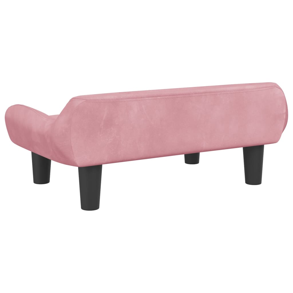 Kinderbank 70x40x24 cm fluweel roze Meubelen voor baby's & peuters | Creëer jouw Trendy Thuis | Gratis bezorgd & Retour | Trendy.nl