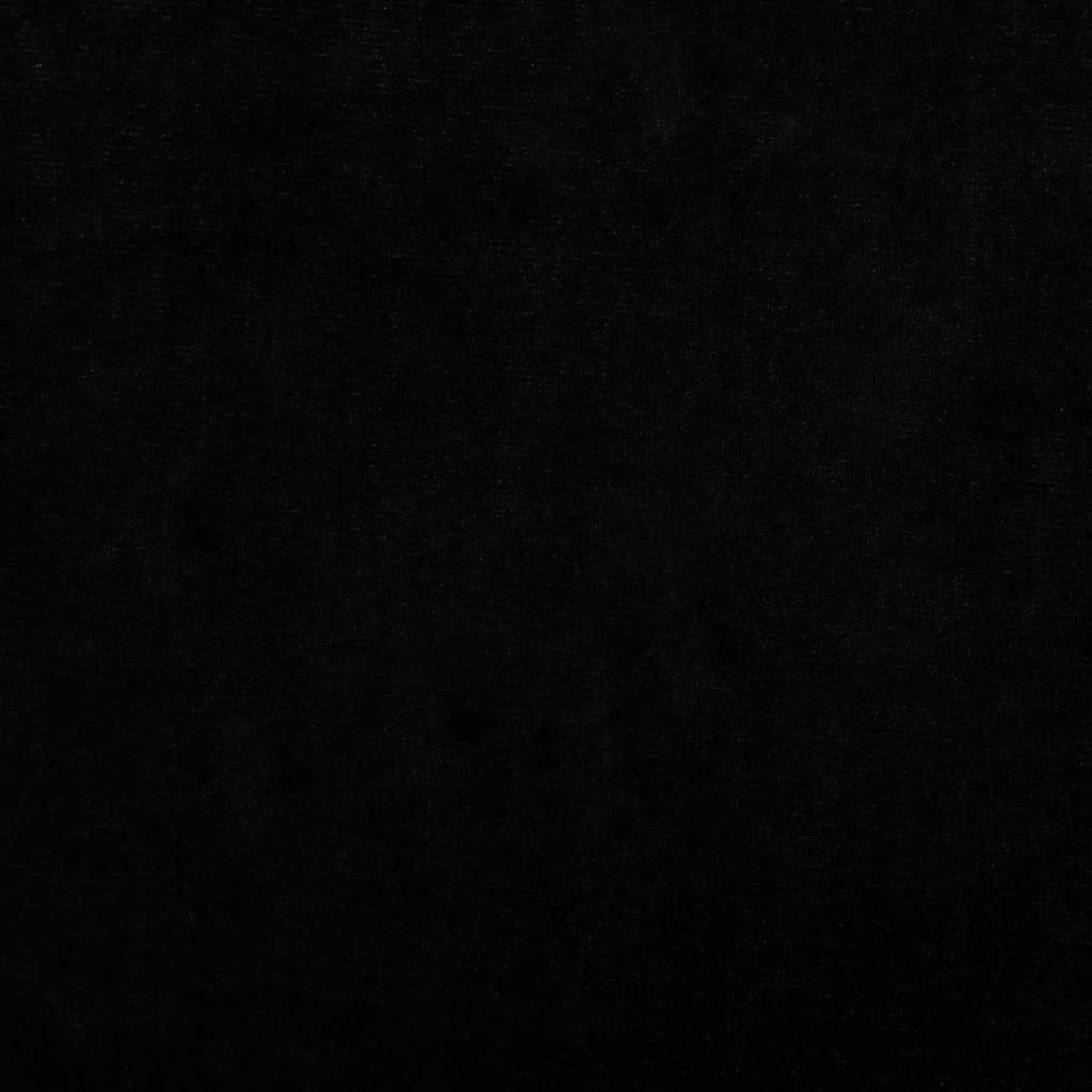 Kinderbank 70x45x33 cm fluweel zwart