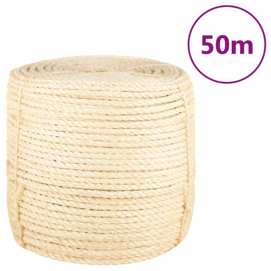 Touw 8 mm 50 m 100% sisal Touw | Creëer jouw Trendy Thuis | Gratis bezorgd & Retour | Trendy.nl