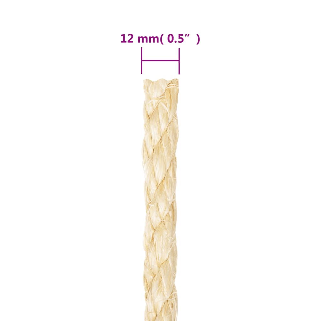 Touw 12 mm 25 m 100% sisal Touw | Creëer jouw Trendy Thuis | Gratis bezorgd & Retour | Trendy.nl