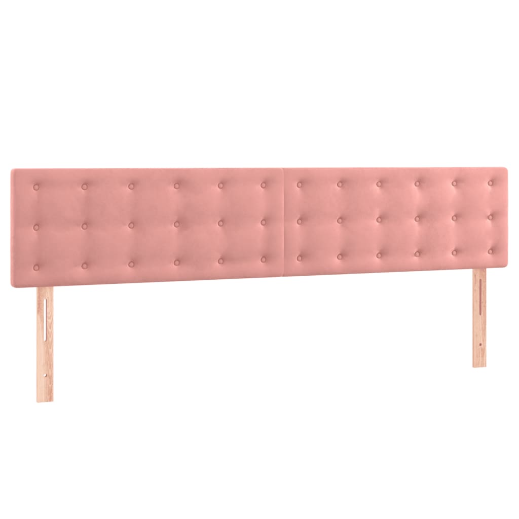 Boxspring met matras fluweel roze 180x200 cm Bedden & bedframes | Creëer jouw Trendy Thuis | Gratis bezorgd & Retour | Trendy.nl