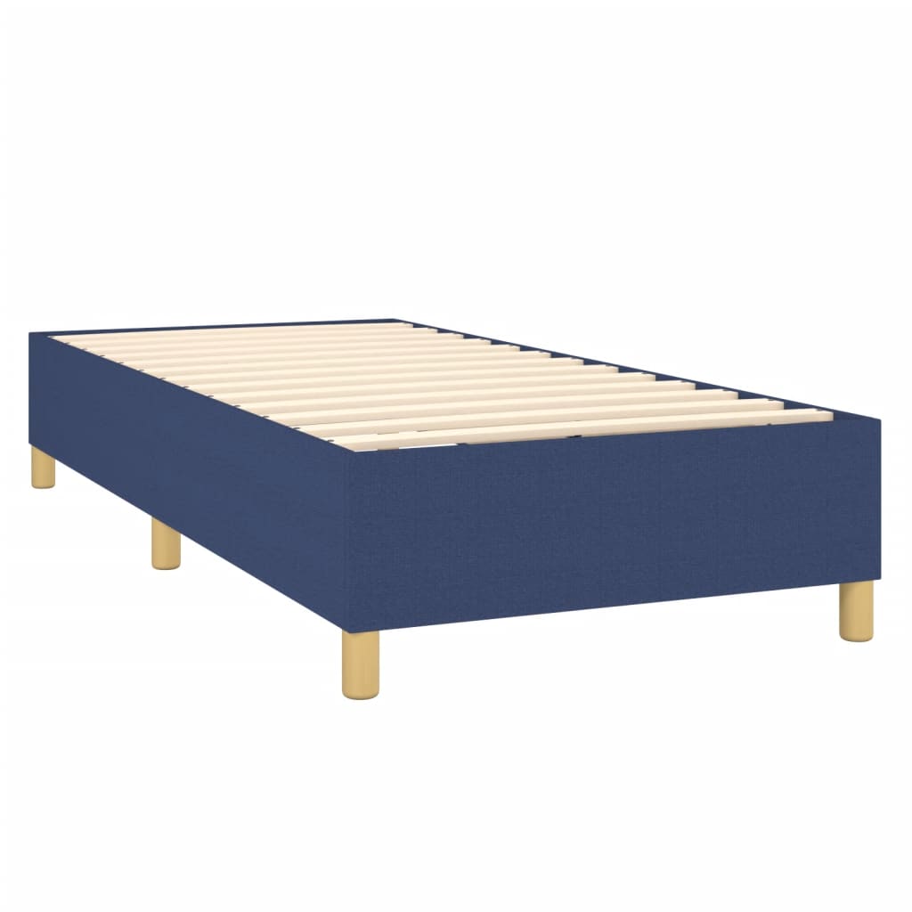 Boxspring met matras stof blauw 90x190 cm Bedden & bedframes | Creëer jouw Trendy Thuis | Gratis bezorgd & Retour | Trendy.nl