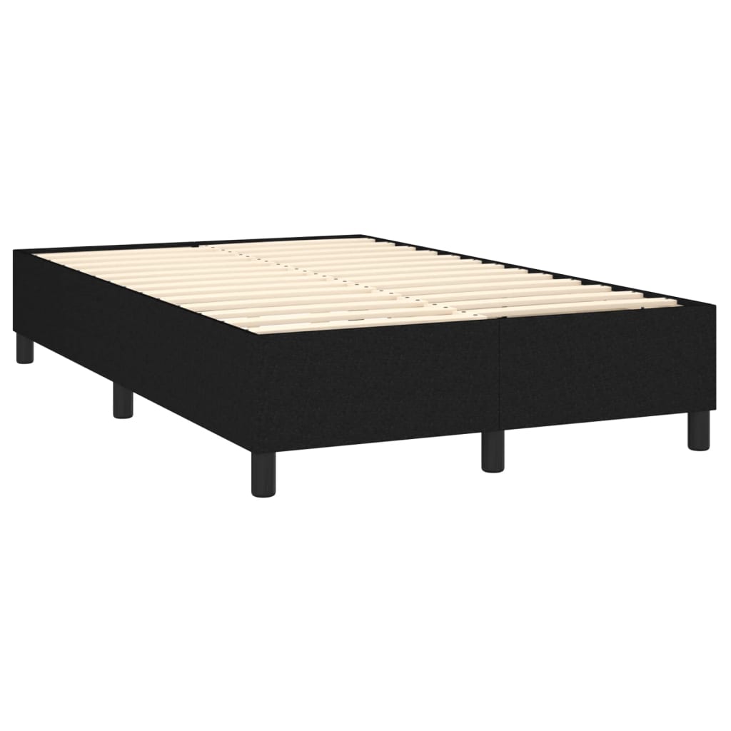 Boxspring met matras stof zwart 120x200 cm Bedden & bedframes | Creëer jouw Trendy Thuis | Gratis bezorgd & Retour | Trendy.nl