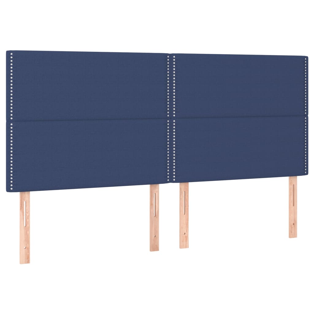 Boxspring met matras stof blauw 180x200 cm Bedden & bedframes | Creëer jouw Trendy Thuis | Gratis bezorgd & Retour | Trendy.nl