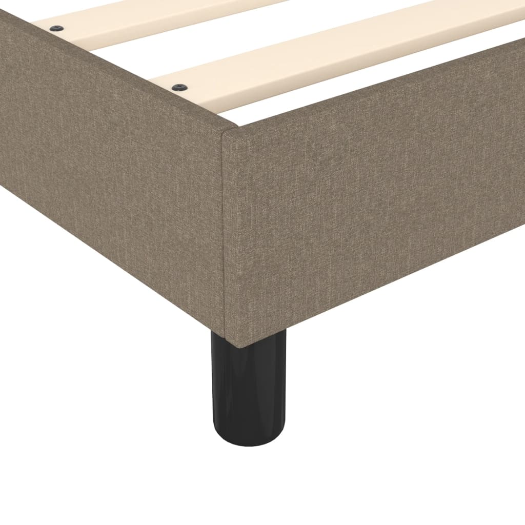 Boxspring met matras stof taupe 90x190 cm Bedden & bedframes | Creëer jouw Trendy Thuis | Gratis bezorgd & Retour | Trendy.nl