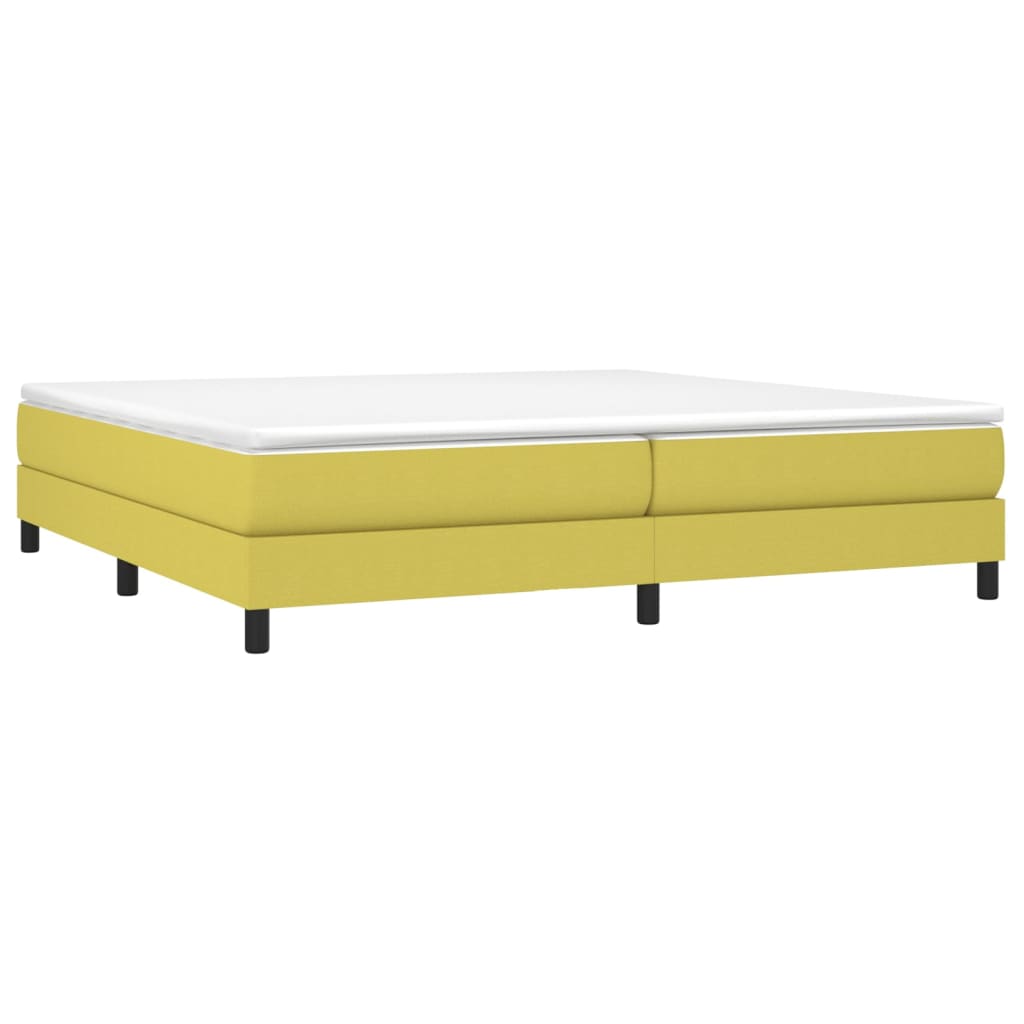 Boxspring met matras stof groen 200x200 cm Bedden & bedframes | Creëer jouw Trendy Thuis | Gratis bezorgd & Retour | Trendy.nl