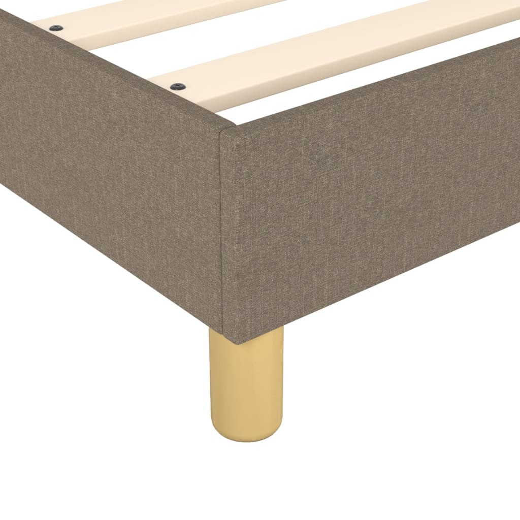 Boxspring met matras stof taupe 90x190 cm Bedden & bedframes | Creëer jouw Trendy Thuis | Gratis bezorgd & Retour | Trendy.nl