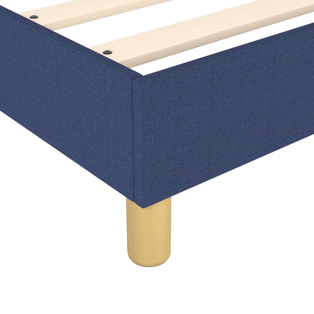 Boxspring met matras stof blauw 90x190 cm Bedden & bedframes | Creëer jouw Trendy Thuis | Gratis bezorgd & Retour | Trendy.nl